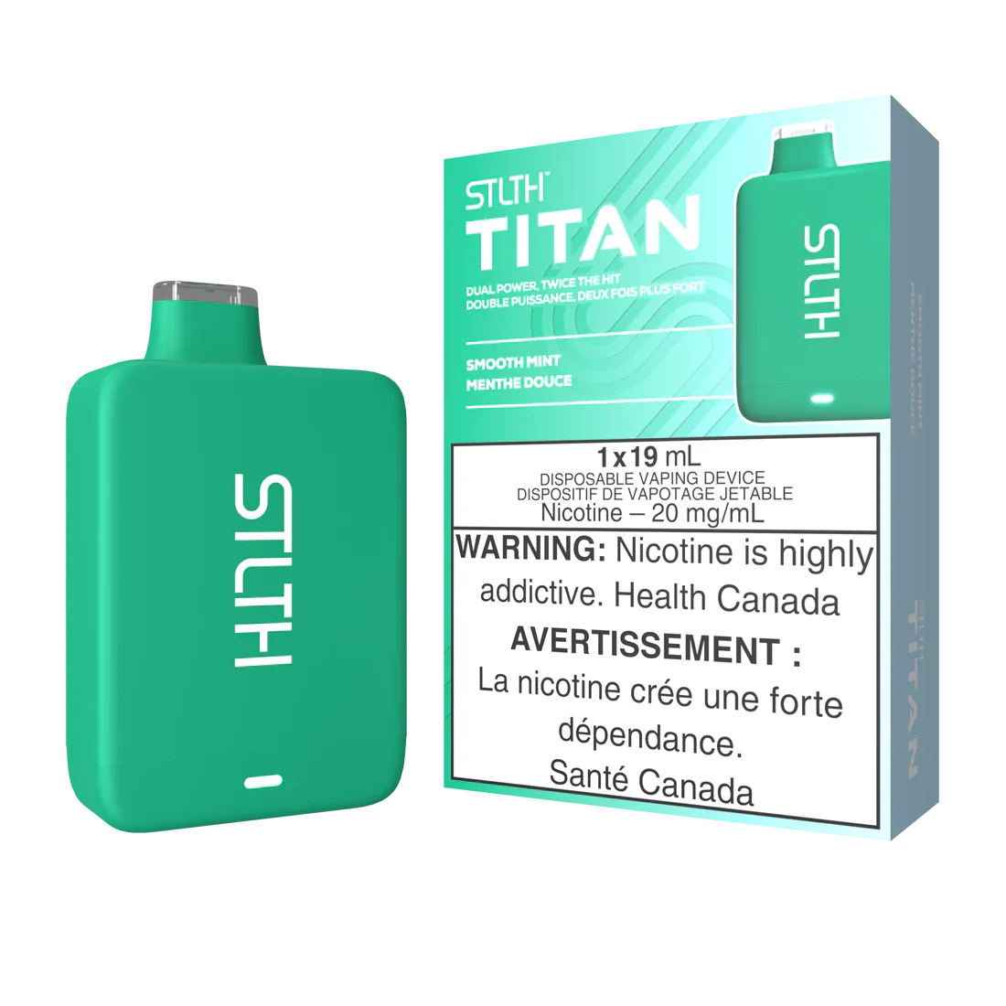 Stlth Titan Rechargeable Vape Smooth Mint