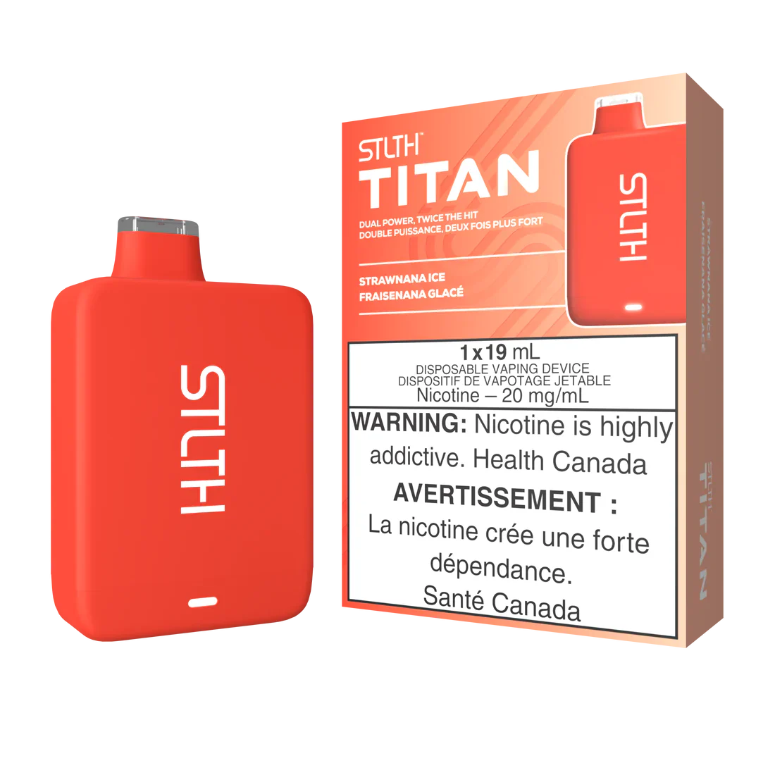 Stlth Titan Rechargeable Vape Strawnana Ice