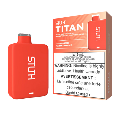 Stlth Titan Rechargeable Vape Strawnana Ice