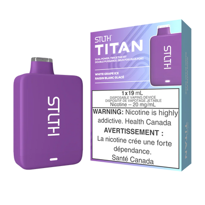 Stlth Titan Rechargeable Vape White Grape Ice