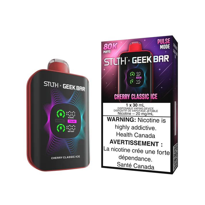 stlth x geekbar 80k cherry classic ice 20mg