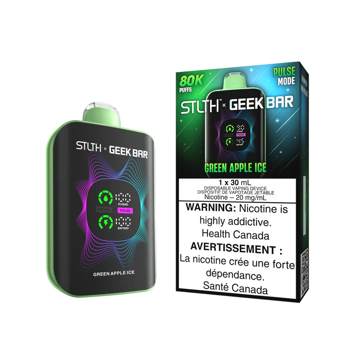 stlth x geekbar 80k green apple ice 20mg