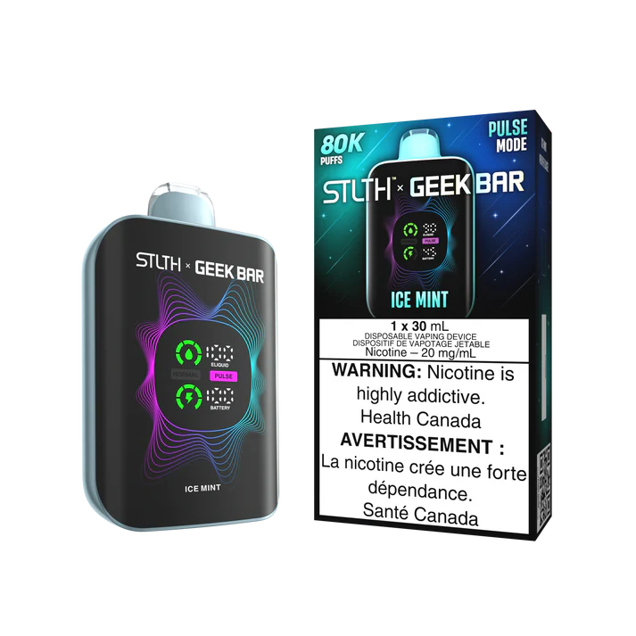 stlth x geek bar 80k ice mint 20mg
