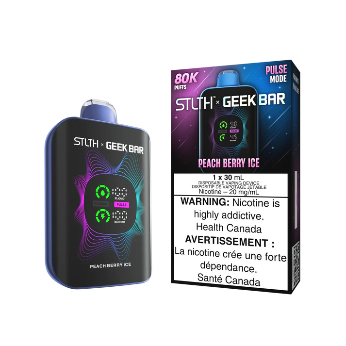 stlth x geek bar 80k peach berry ice 20mg