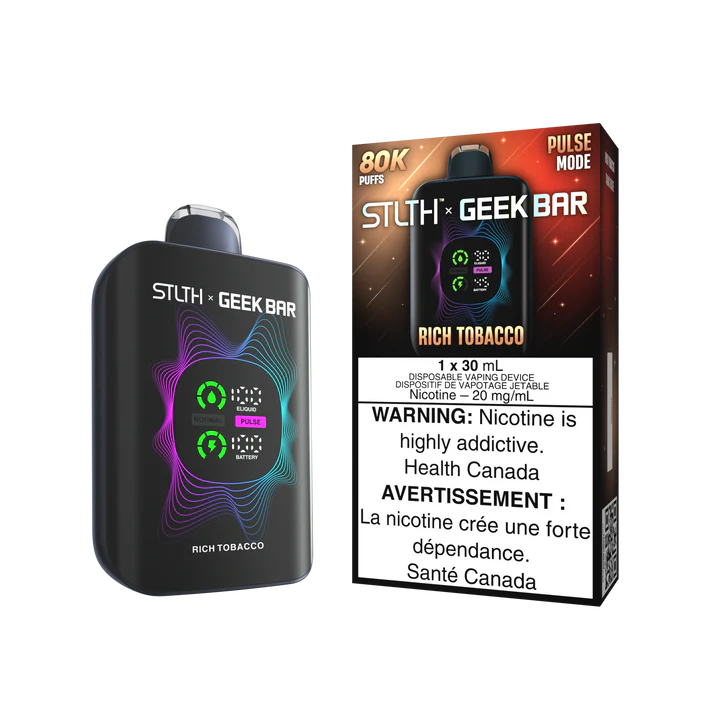 stlth x geek bar 80k rich tobacco 20mg