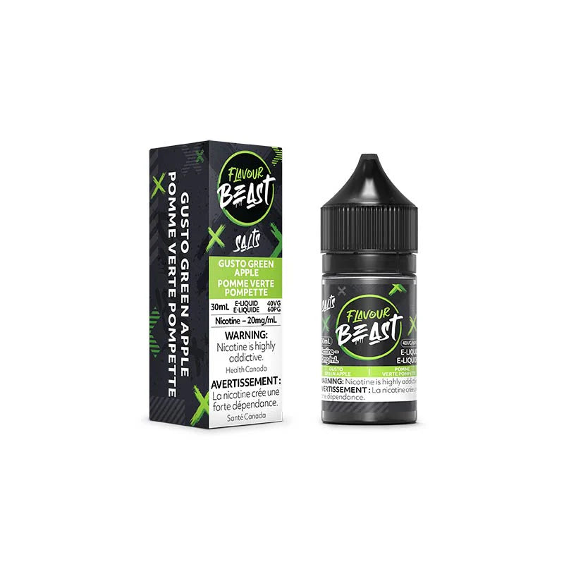 vape juice flavour beast gusto green apple 20mg 30ml