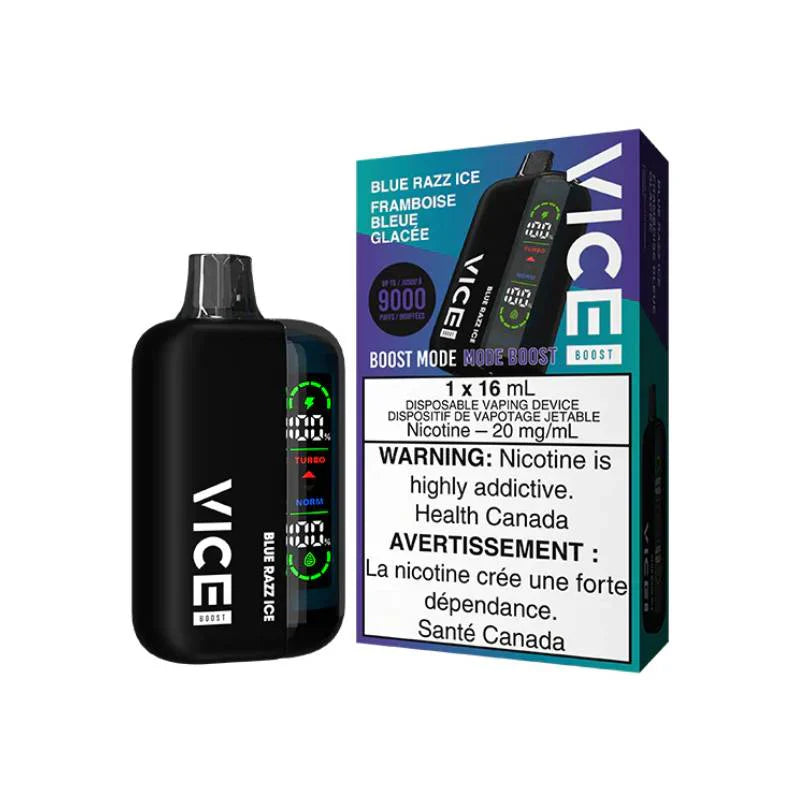 Vice Boost9000 Disposable Vape Blue Razz Ice